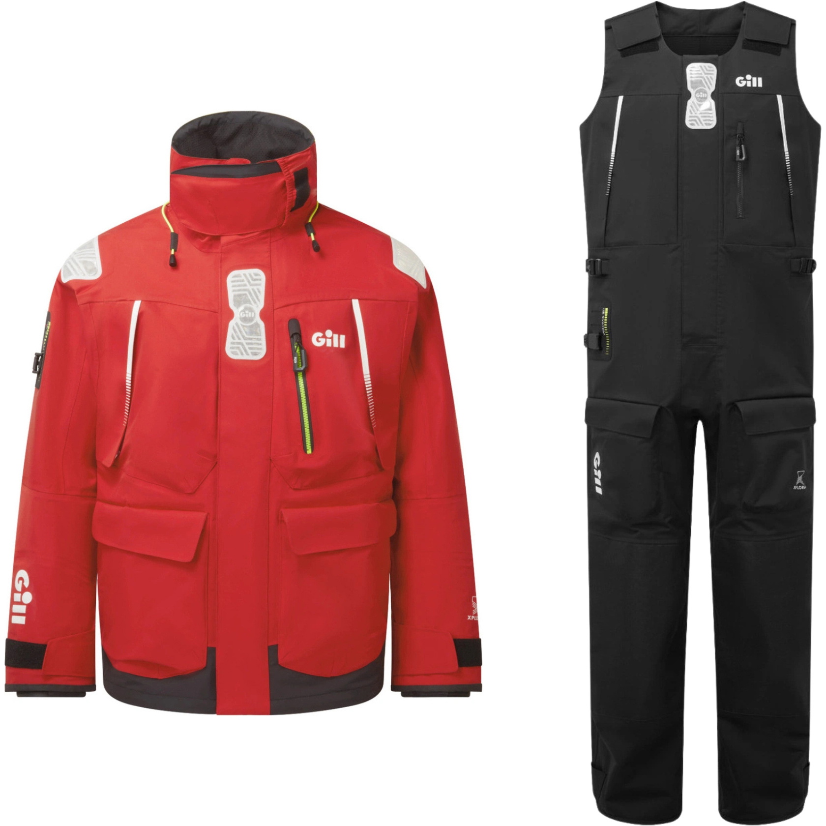 2026 Gill OS1 Ocean Sailing Suit OS14JOS14T - Red / Black